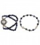 Prayer Rosary Watch Bracelet Set in Women's Stretch Bracelets