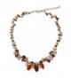 NOVICA Carnelian Cultured Freshwater Pearls Sterling Silver Plated Beaded Necklace 'Cinnamon Rose' - C011G3W0OBV