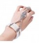 BABEYOND 1920s Flapper Bracelet Ring Set Austrian Crystals Imitation Pearl - C1127J1S9QB