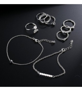 Jewelry Silver Charms Bracelet Knuckle in Women's Jewelry Sets