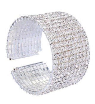 EleQueen Silver tone Austian Crystal Bracelet