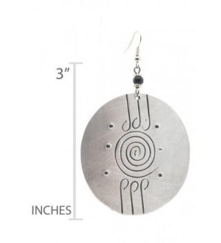 Maisha Trendy Hammered Medallion Earrings