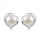 B Catcher Earrings Sterling Freshwater Valentines - CN185N07AI0