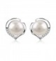 B Catcher Earrings Sterling Freshwater Valentines - CN185N07AI0