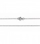 14Kt 14K White Solid Gold 15" 16" 18" 20 24" .8mm Dainty Rope Chain Spring Ring - CE12O6TOJ52