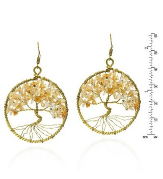 Eternal Yellow Citrine Branch Earrings in Women's Drop & Dangle Earrings