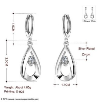 WIBERN Silver Plated Earring Jewelry in Women's Drop & Dangle Earrings