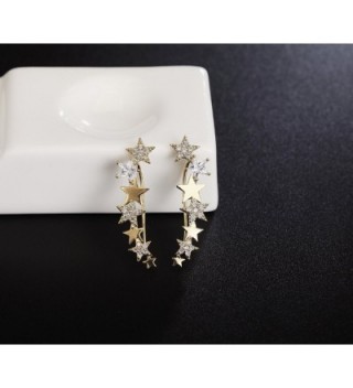 Mevecco Crawler Climber Earrings Jewelry Star4 GD