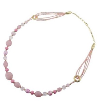 BOCAR Beads Antique Necklace NK 10349 pink in Women's Collar Necklaces