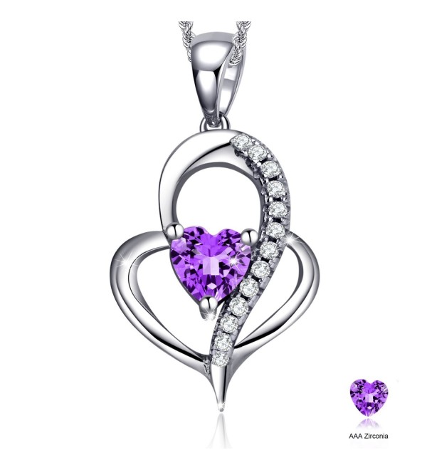 Valentines Jewelry Sterling Zirconia Necklace - CJ17YWH9ZLS