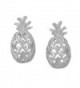 Sterling Silver Pineapple Stud Earrings - CD1152JJ6WJ