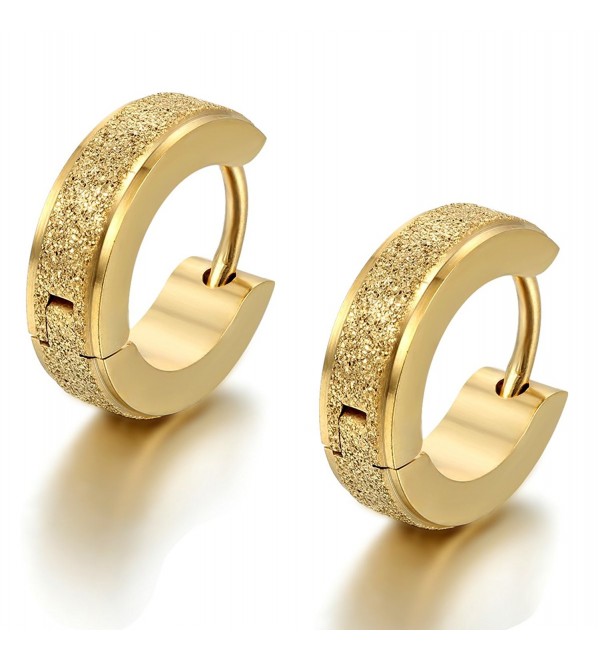 Flongo Stainless Earrings Christmas Valentine - gold - CY127WP15IX