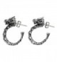 NOVICA .925 Sterling Silver Dragon Themed Half-hoop Earrings- 'Anantaboga Dragon' - CI127QZR3AH