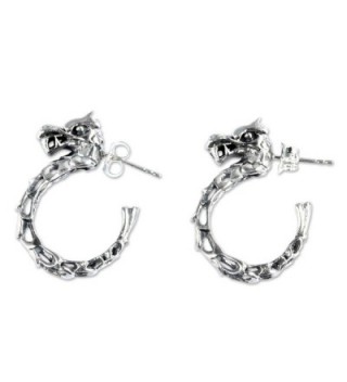 NOVICA Sterling Half hoop Earrings Anantaboga