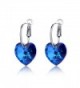 LadyRosian Sterling Earrings Swarovski Crystals - Blue - C317YAM4K2L