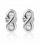 Sterling Classic Infinity Eternity Earrings