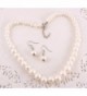 Pearl Necklace Earrings Set Wedding in Women's Jewelry Sets