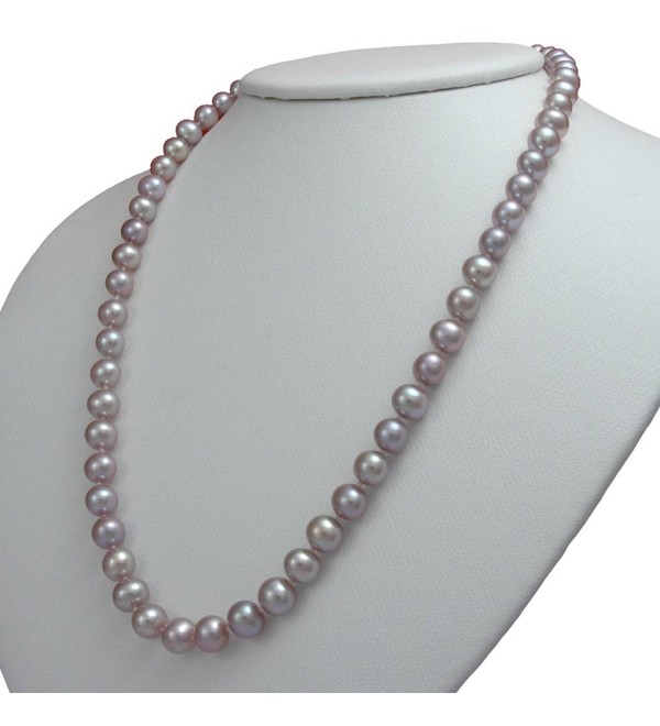 Lavender Freshwater Cultured Pearl Necklaces AA Cultured Pearl Pendant ...