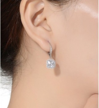 Lux Glam Romantic Zirconia Earrings Surrounded in Women's Drop & Dangle Earrings