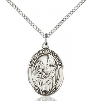 Sterling Magdalene Pendant Stainless Penitent - C612836J5WN