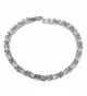 Tennis Bracelet Silver Oval Cut 4mm Sparkle Cubic Zircon 7 inches - CS183CXA7T5